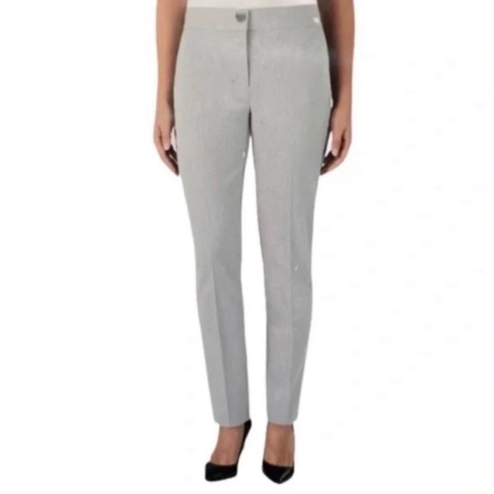 Badgley mischka grey trousers